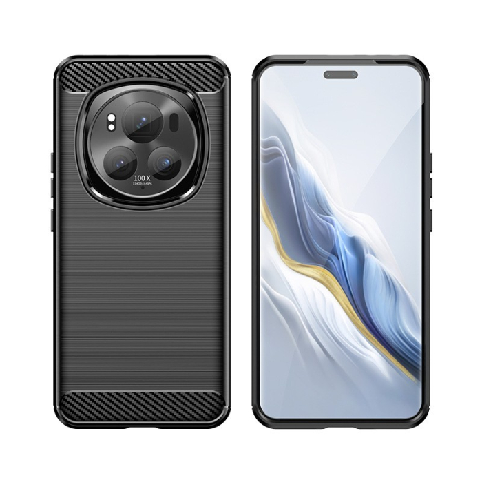 Husa de Protectie pentru Honor Magic 6 Pro, , Protectie 360, din TPU cu element de Carbon, Anti Alunecare, 1.8 mm, Negru [3]