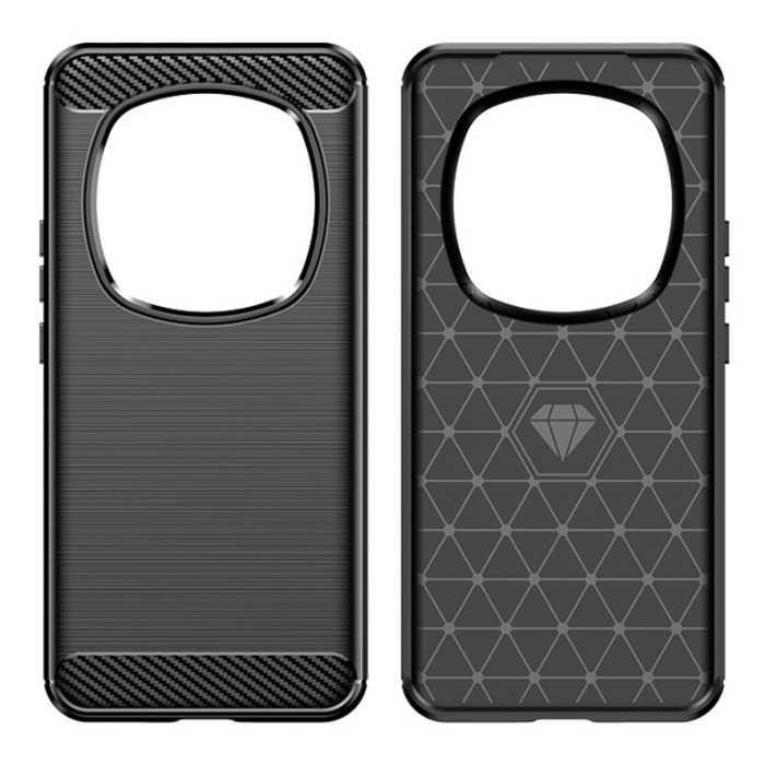Husa de Protectie pentru Honor Magic 6 Pro, , Protectie 360, din TPU cu element de Carbon, Anti Alunecare, 1.8 mm, Negru [4]