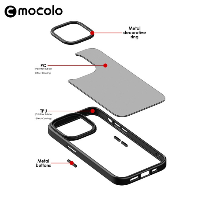 Husa de protectie pentru iPhone 14 Plus, cu suport metalic pentru camera, Bracket Series, , Protectie Antisoc, PC mat, silicon moale pe margini, Albastru [2]