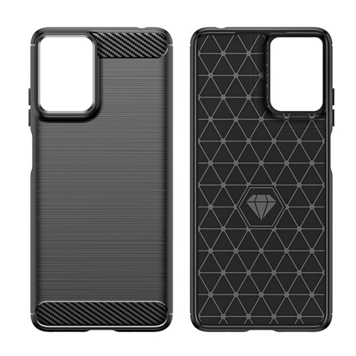 Husa de Protectie pentru Motorola Moto G04 5G / Moto G24 5G, , Protectie 360, din TPU cu element de Carbon, Anti Alunecare, 1.8 mm, Negru [5]