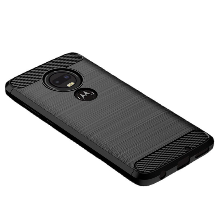 Husa de Protectie pentru Motorola Moto G22, , Protectie 360, din TPU cu element de Carbon, Anti Alunecare, 1.8 mm, Negru [2]