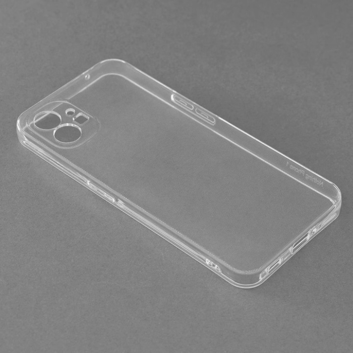 Husa de Protectie, , pentru Nothing Phone 1, TPU Protect Plus, cu Dust Plug, Transparent [3]