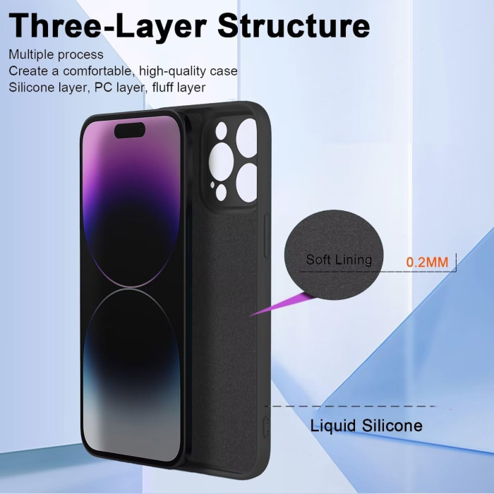 Husa de Protectie, , pentru Oppo Reno 11 F, Liquid Silicone, cu Microfibra pe Interior, Protectie Antisoc, Compatibil Incarcare Wireless, Negru [5]