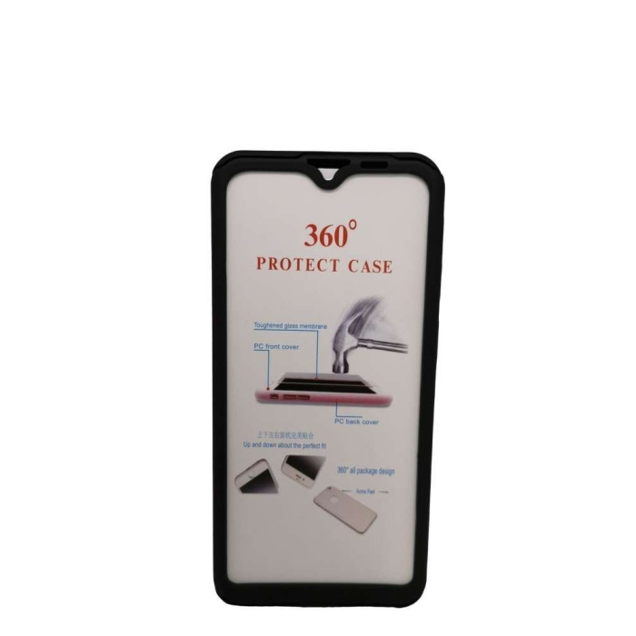Husa de Protectie, , pentru Samsung Galaxy A20e, cu Acoperire Completa 360, cu Folie de Protectie, Plastic, Negru [3]
