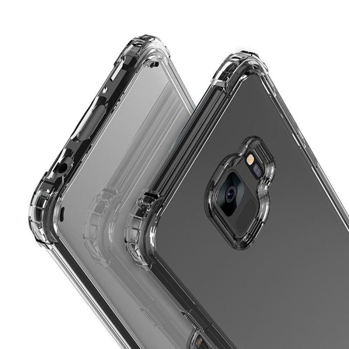 Husa de protectie pentru Samsung Galaxy S9 Tpu Antisoc Negru Transparent [4]