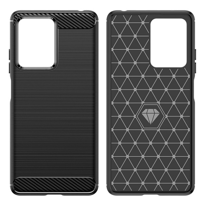 Husa de Protectie pentru Xiaomi Redmi 12 Pro, , Protectie 360, din TPU cu element de Carbon, Anti Alunecare, 1.8 mm, Negru [4]