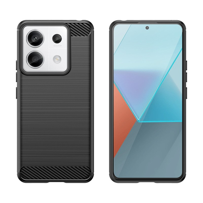 Husa de Protectie pentru Xiaomi Redmi Note 13 Pro, , Protectie 360, din TPU cu element de Carbon, Anti Alunecare, 1.8 mm, Negru [3]