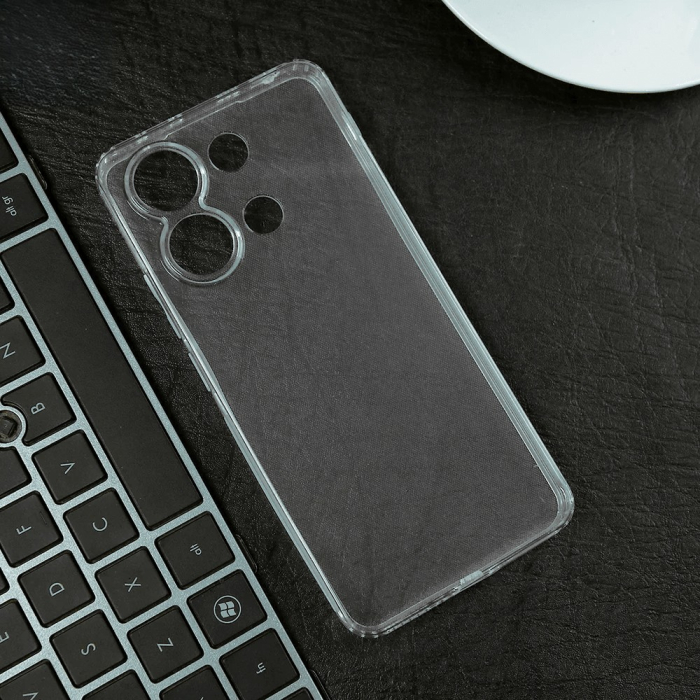 Husa de Protectie, , pentru Xiaomi Redmi Note 13, TPU Protect Plus, cu Dust Plug, Transparent [3]