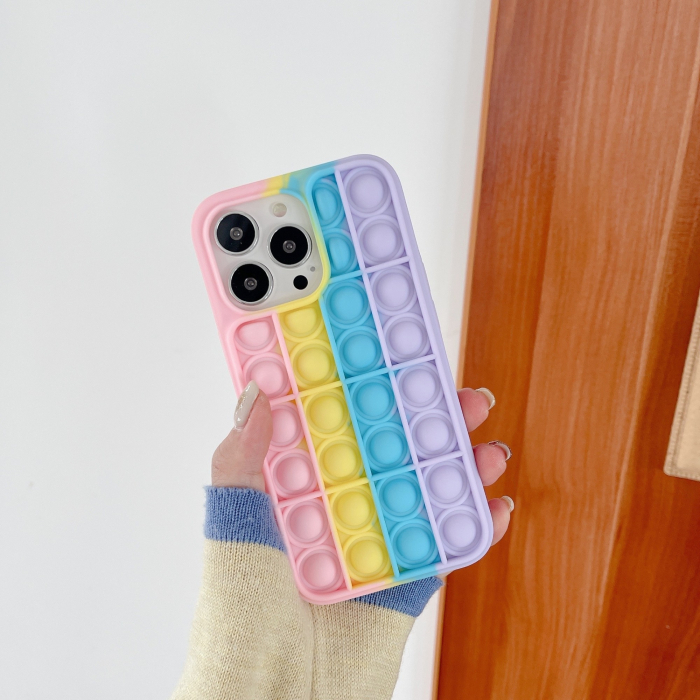 Husa de protectie Pop It compatibila cu Apple iPhone 13 Pro,Model 8,Multicolor [2]