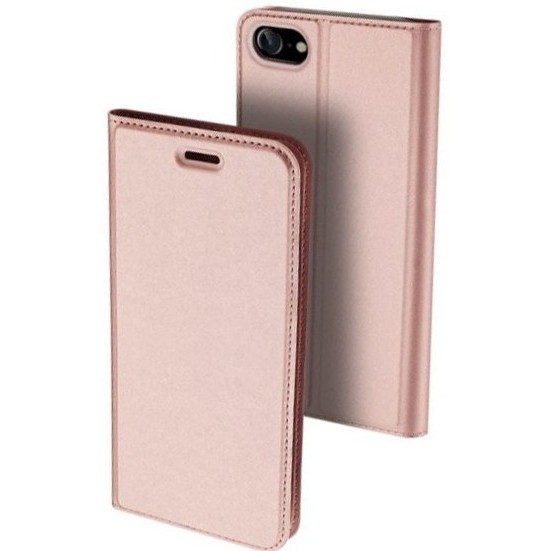 Husa de Protectie Tip Carte, , pentru Apple iPhone 7/8/SE 2020, Capac Oglinda, din Piele Ecologica si PC, Auriu [4]