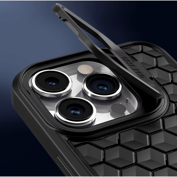 Husa de Protectie TPU, , pentru Apple iPhone 15 Plus, 3D Cube, cu Inel, Protectie Camera, Antisoc, Antizgariere, Antialunecare, Acoperire Completa, Negru [8]