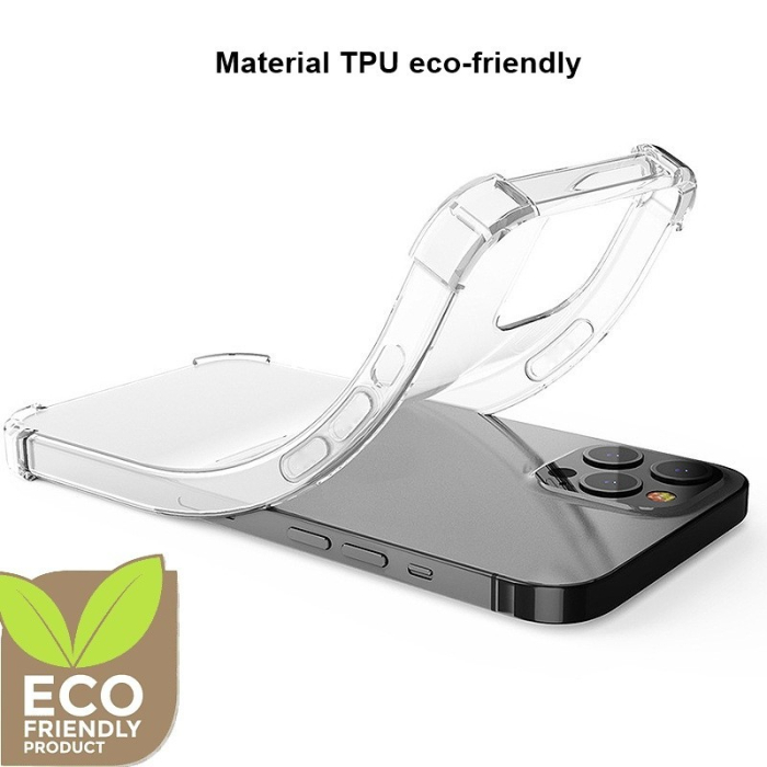 Husa de protectie , TPU, pentru Apple iPhone 15 Pro, Antisoc, Protectie colturi, Rezistenta la impact, 1.5 mm, Transparenta [7]