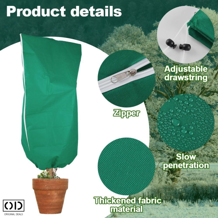 Husa Anti-Inghet pentru Pomi si Plante Exterior Impermeabila cu Fermoar si Snur Protectie Iarna [16]