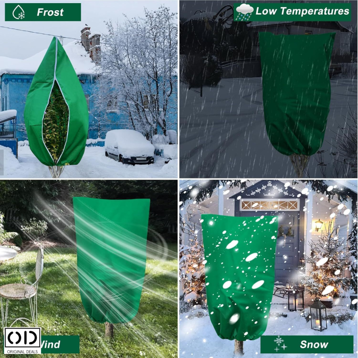 Husa Anti-Inghet pentru Pomi si Plante Exterior Impermeabila cu Fermoar si Snur Protectie Iarna [17]