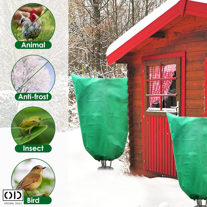 Husa Anti-Inghet pentru Pomi si Plante Exterior Impermeabila cu Fermoar si Snur Protectie Iarna [20]