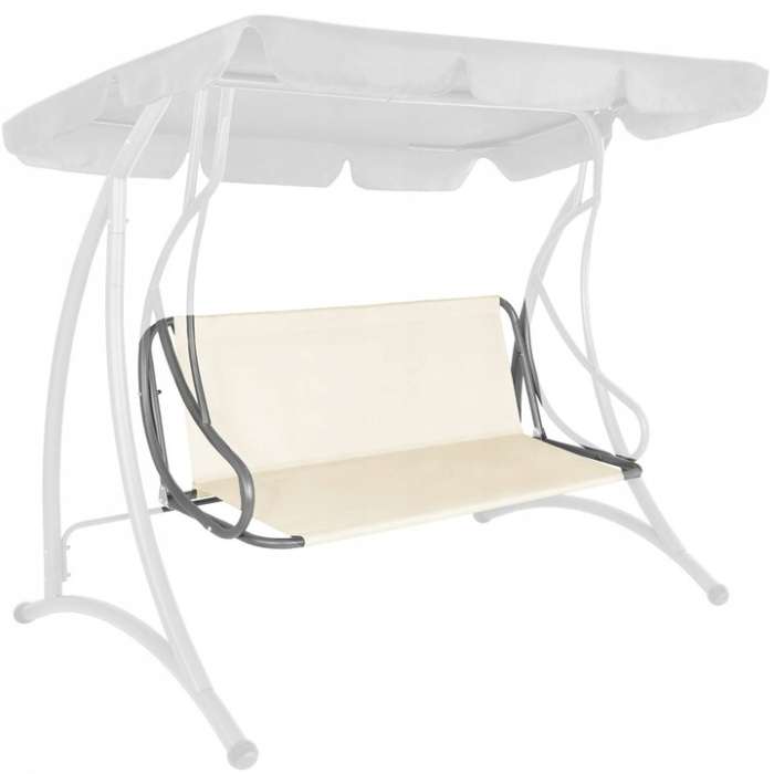 Husa din panza pentru leagan de gradina mare, sezut si spatar, 130x100cm, bej [2]