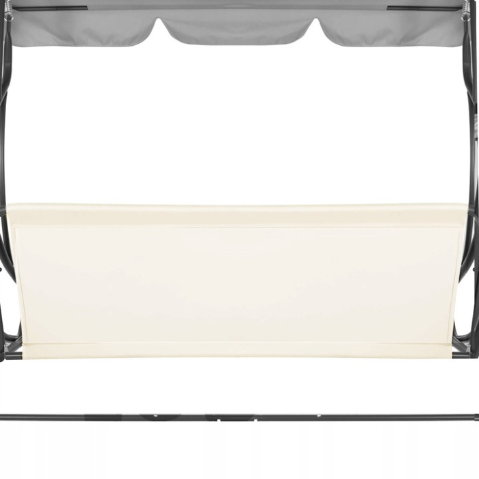 Husa din panza pentru leagan de gradina mare, sezut si spatar, 130x100cm, bej [3]