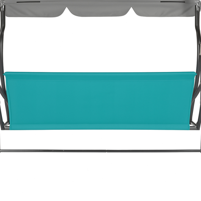 Husa din panza pentru leagan de gradina mare, sezut si spatar, 130x100cm, turcoaz [5]