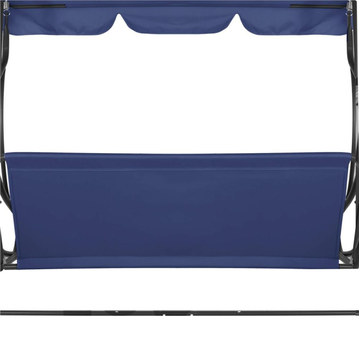 Husa din panza pentru leagan de gradina, sezut si spatar, 110x90cm, albastru [10]