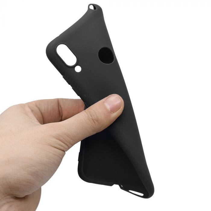 Husa Huawei Y7 2019 Liquid Silicone Case Negru [4]