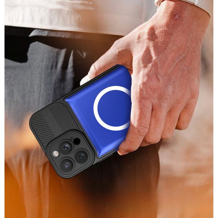 Husa Husa Urban Armor pentru Samsung A13 4G Albastru, Suport Auto Magnetic, Protectie Antisoc,  [2]