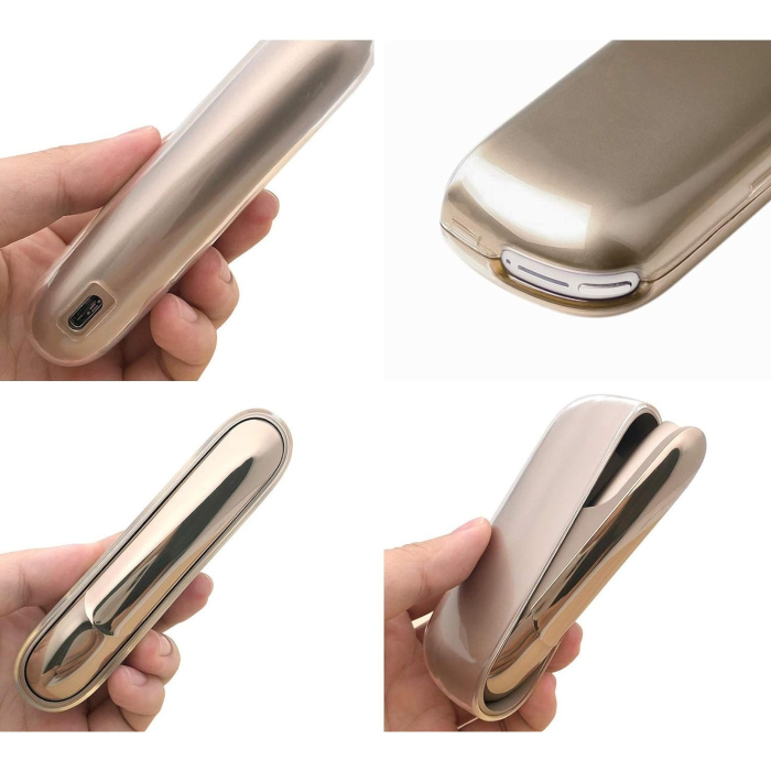 Husa pentru IQOS 3.0 DUO, de Protectie, Anti Soc si Zgarieturi, din Plastic, 12 x 4.5 cm, Negru Transparent [2]