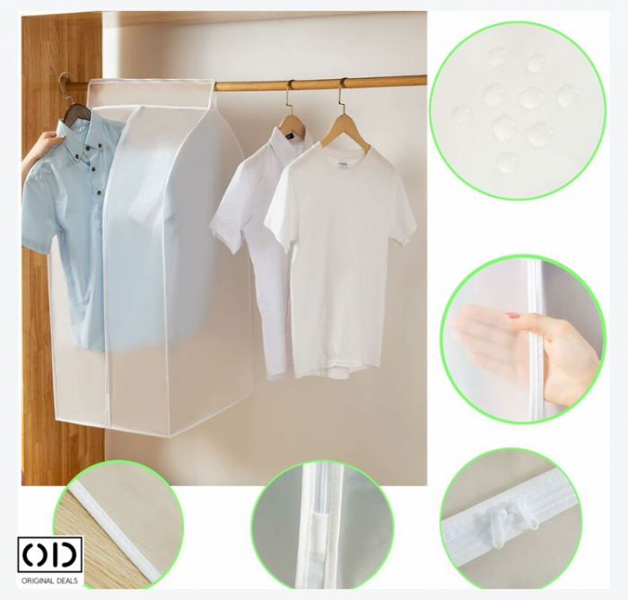 Husa pentru protectie haine in dulap dressing Huse pentru protectia hainelor  Protectie haine importiva moliilor si insectelor Set huse de protectie pentru haine in dulap Protectie pentru haine [13]