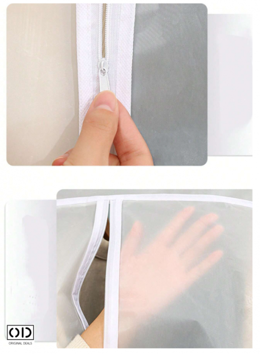 Husa pentru protectie haine in dulap dressing Huse pentru protectia hainelor  Protectie haine importiva moliilor si insectelor Set huse de protectie pentru haine in dulap Protectie pentru haine [12]