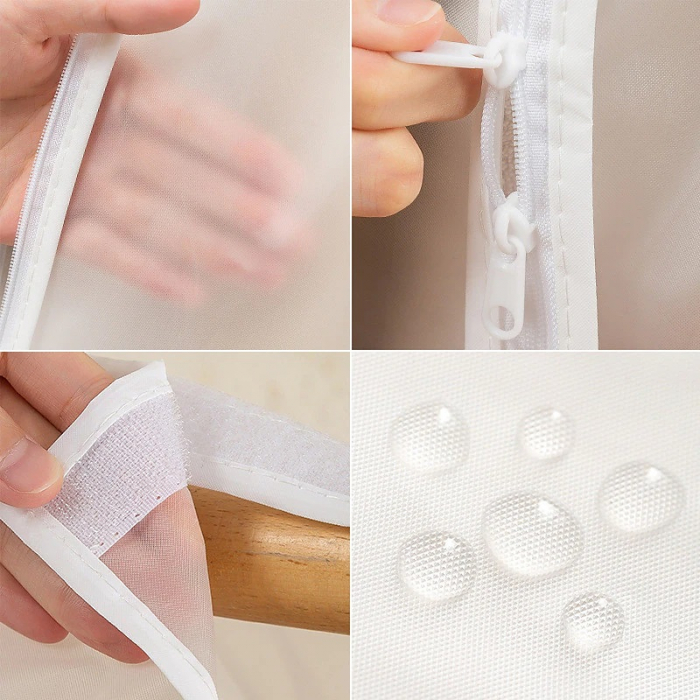 Husa pentru protectie haine in dulap dressing Huse pentru protectia hainelor  Protectie haine importiva moliilor si insectelor Set huse de protectie pentru haine in dulap Protectie pentru haine [4]
