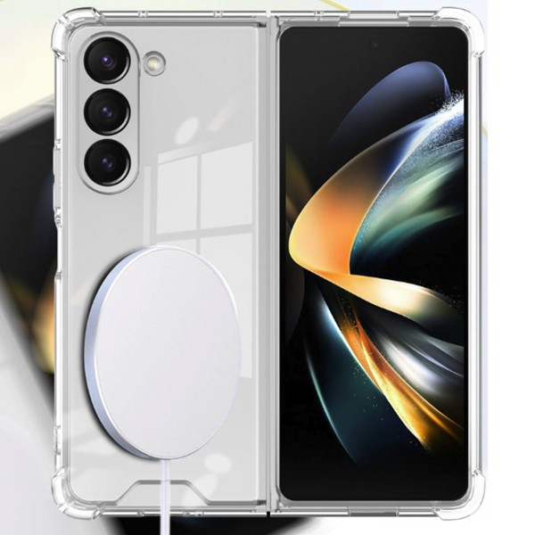 Husa pentru Samsung Galaxy Z FOLD6, , Husa de Protectie cu Anti-Shock, Tehnologie MagSafe Magnetic, Design Ultra Subtire, Anti alunecare, TPU Acrilic, Transparent [6]