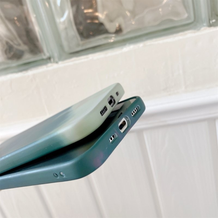 Husa protectie compatibila cu Apple iPhone 11 Tpu Ombre, Verde/Alb [6]