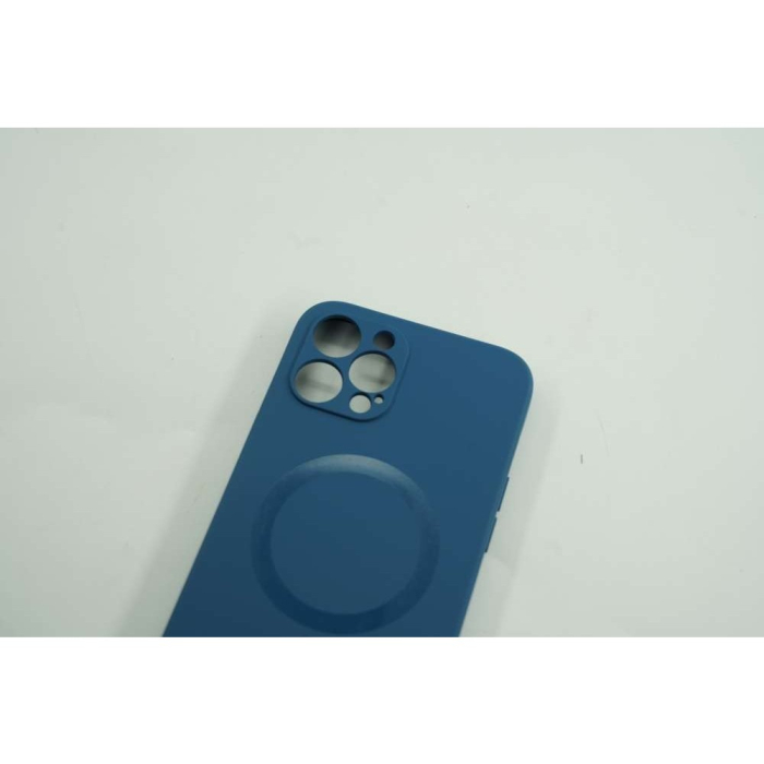 Husa protectie compatibila cu Apple iPhone 12 Mag Safe Silicone Albastru [3]