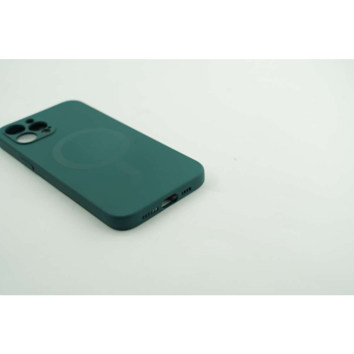 Husa protectie compatibila cu Apple iPhone 12 Mag Safe Silicone Verde [5]