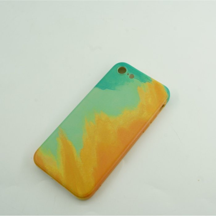 Husa protectie compatibila cu Apple iPhone 12 Pro Max Tpu Ombre, Verde/Portocaliu [3]