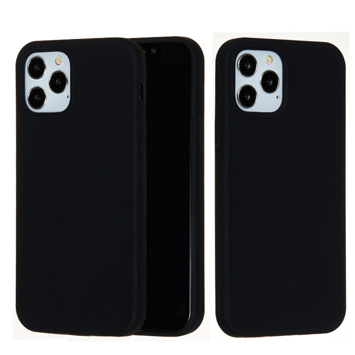 Husa protectie compatibila cu Apple iPhone 13 Liquid Silicone Negru [2]