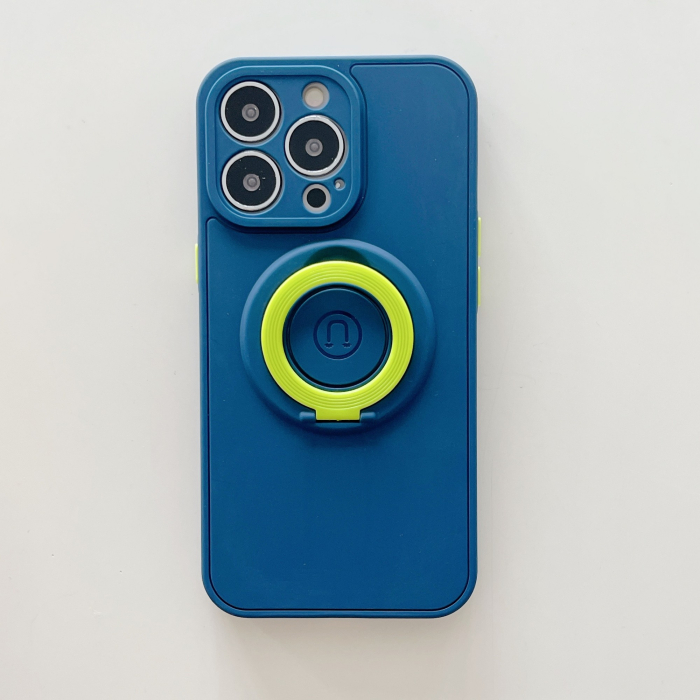 Husa protectie compatibila cu Apple iPhone 13 Mini Mag Safe Silicone Albastru [3]