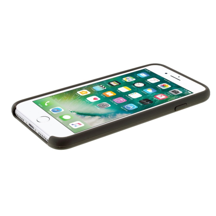 Husa protectie compatibila cu Apple iPhone 7/8/SE 2020 Liquid Silicone Case Negru [14]