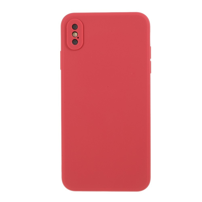 Husa protectie compatibila cu Apple iPhone X/XS Liquid Silicone Case Rosu [18]