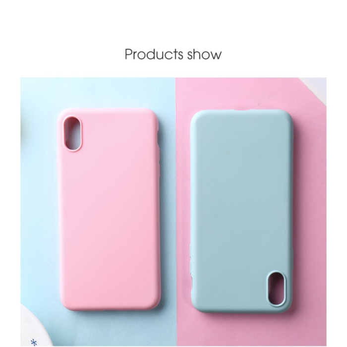 Husa protectie compatibila cu Apple iPhone X/XS Liquid Silicone Case Rosu [34]