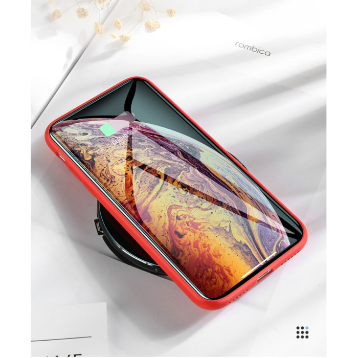 Husa protectie compatibila cu Apple iPhone X/XS Liquid Silicone Case Rosu [33]