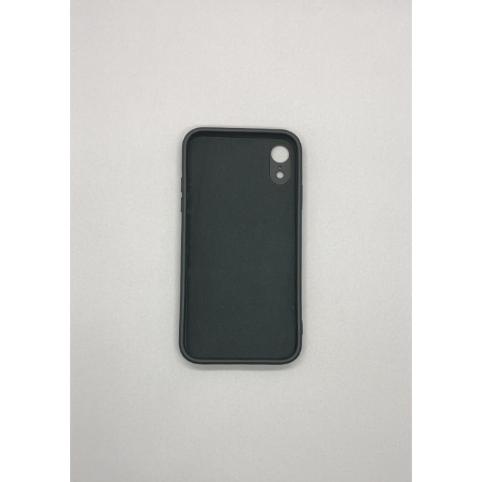 Husa protectie compatibila cu Apple iPhone XR Liquid Silicone Ring cu suport rotativ Negru [4]