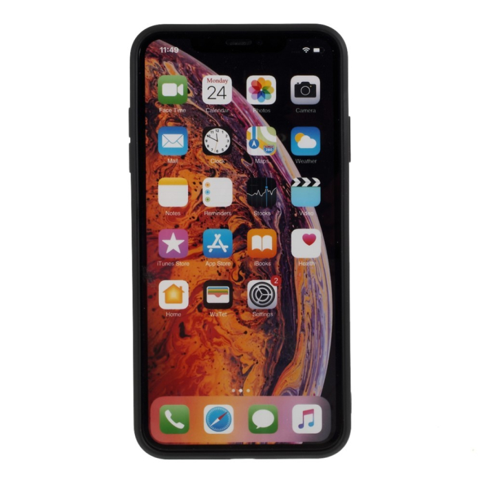 Husa protectie compatibila cu Apple iPhone XS Max Liquid Silicone Case Negru [4]