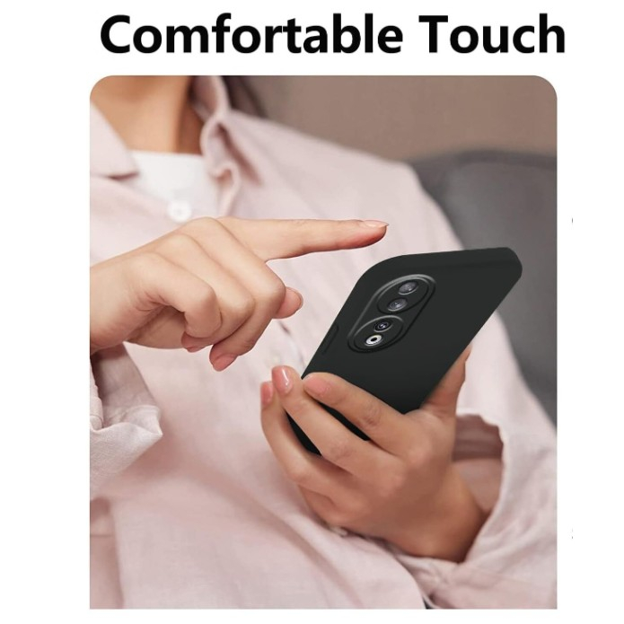 Husa Protectie, , compatibila cu Honor 90 Lite/X50i, TPU Carbon, Negru [3]