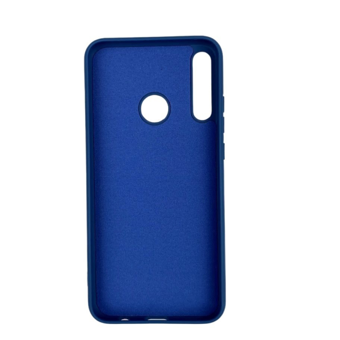 Husa protectie compatibila cu Huawei P40 Lite E Liquid Silicone Case Albastru inchis [4]