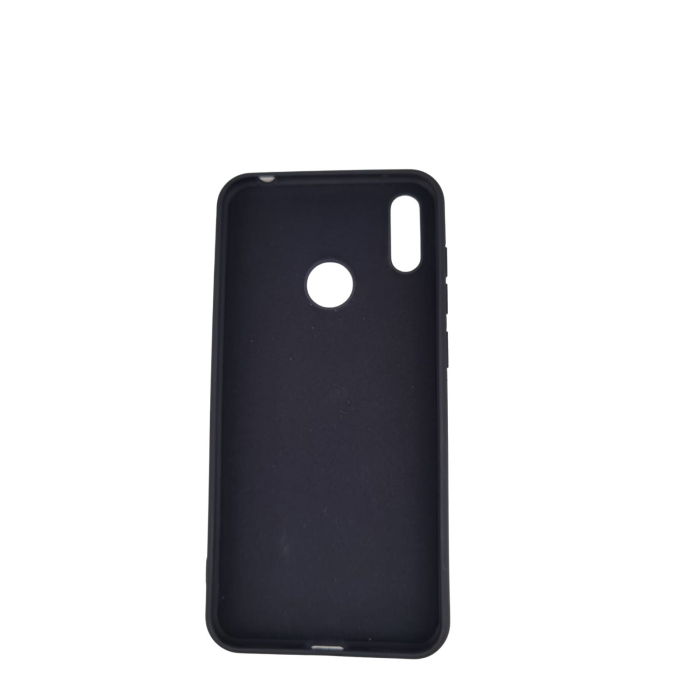 Husa protectie compatibila cu Huawei Y7 2019 Liquid Silicone Case Negru [7]