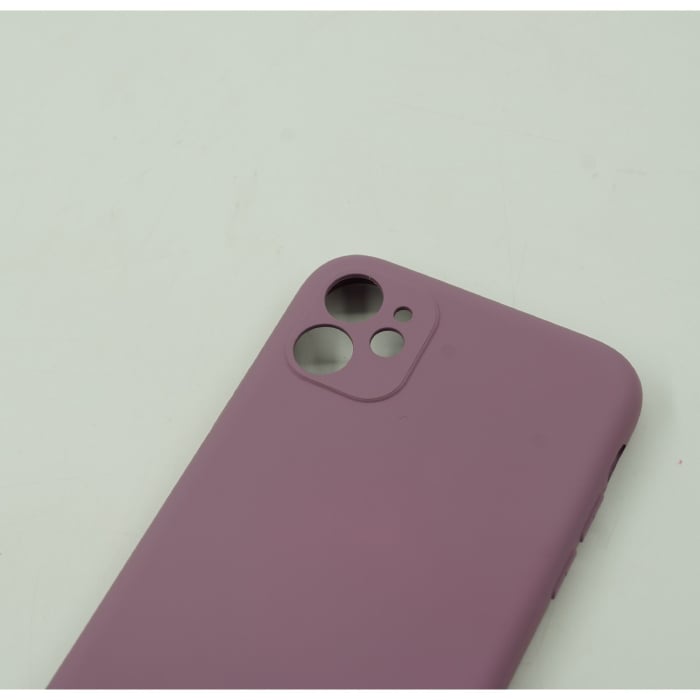 Husa protectie compatibila cu Samsung A11 Liquid Silicone Case Mov [4]