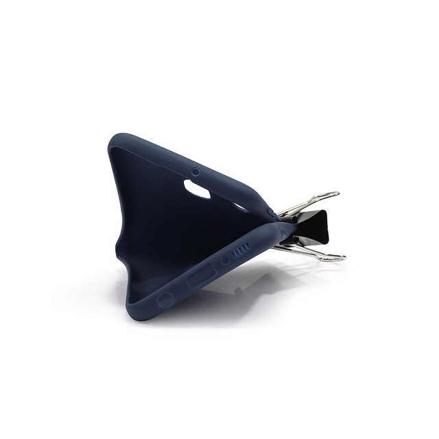 Husa protectie compatibila cu Samsung A20E Liquid Silicone Case Albastru inchis [2]