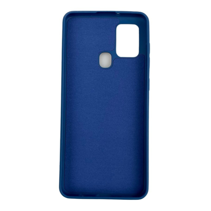 Husa protectie compatibila cu Samsung A21S Liquid Silicone Case Albastru inchis [6]