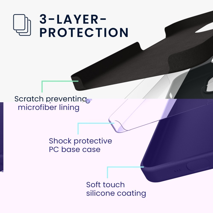 Husa protectie compatibila cu Samsung Galaxy A02S Liquid Silicone Case Negru [7]