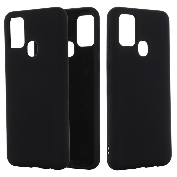 Husa protectie compatibila cu Samsung Galaxy A21S Liquid Silicone Case Negru [2]
